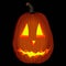 Glowing carved pumpkins for Halloween. Orange pumpkin for banners, flyers, posters, cards. Lantern pumpkin. Jack o