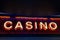 Glowing Casino Sign in Vegas