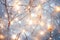 Glowing Christmas wallpaper with sparkling snowflakes and frosty details