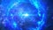 Glowing Deep Space Traveling Nebula with Stars.