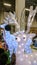 Glowing deer, decoration of the festive interior