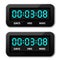 Glowing digital counter - countdown timer