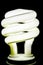 Glowing energy saving bulb