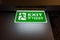 Glowing Exit Sign