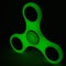 Glowing fidget spinner to relax, relieve stress, play