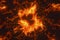 Glowing fiery background, burning firestorm, 3d rendering