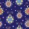 Glowing fireflies seamless pattern background