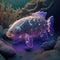 Glowing Fish: An Illustration of Bioluminescent Sea Creatures