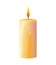 Glowing flame igniting candle