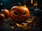 Glowing Guardian: Halloween Pumpkin Majesty