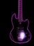 Glowing guitar