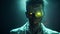 Glowing Head Zombie: A Photorealistic Rtx Halloween Portrait