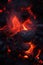 Glowing lava flows with intense heat and texture, perfect for nature documentaries, geological studies, or as a powerful