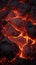 Glowing lava texture background unveils the fiery intensity of magma.