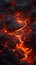 Glowing lava texture background unveils the fiery intensity of magma.