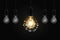 Glowing light bulb, Realisti turn on tungsten