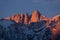 Glowing Lone Pine Peak and Mount Whitney Sunrise, Alabama Hills, Lone Pine, California