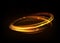 Glowing magic fire ring trace.