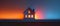 Glowing Miniature Home - Warm Hues of Comfort. Concept Miniature Home, Warm Hues, Glowing, Comfort,