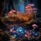 Glowing Mystique: Luminescent Fungi Illuminating the Night