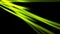 Glowing neon green smooth rays video animation