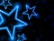 Glowing Neon Stars Background