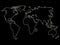 Glowing night world map 2