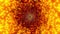 Glowing orange space particle galaxy 3d illustration visual vj loop