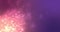 Glowing pink particles effervescing on a dark purple background