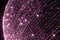 Glowing pink particles with trails, 3d rendering