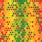 Glowing polka dot pattern. Seamless vector background