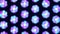 Glowing purple and blue flower pattern on black background