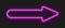 Glowing purple neon next arrow on dark background. Lightning direction sign on casino, cinema, motel. Vector realistic