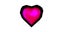 Glowing red heart with dark edges in white background