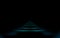 Glowing road into virtual reality or cyberspace, abstract minimal dark background. Concept art piece. Illustration. Eps 10. Future