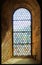 Glowing Stain Glass Window in Eberbach Abbey, Germany