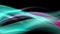 Glowing turquoise and pink waves video animation