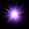 Glowing violet star