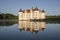 Glucksburg water castle at dawn, Germany