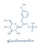 Glucolimnanthin herbal molecule. Skeletal formula.