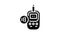 glucometer contactless glyph icon animation