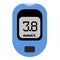 Glucometer flat illustration on white