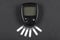 Glucometer Sugar measuring device; Modern electronic device that shows sugar level in blood