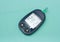 Glucometer use for diabetic blood test