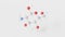 glucosamine molecule 3d, molecular structure, ball and stick model, structural chemical formula monosaccharides