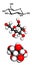Glucose (beta-D-glucose, grape sugar, dextrose) molecule