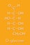 Glucose D-glucose, dextrose grape sugar molecule. Skeletal formula.