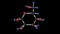 Glucose molecule structure.