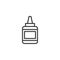 Glue bottle outline icon