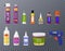 Glue Bottles Realistic Set